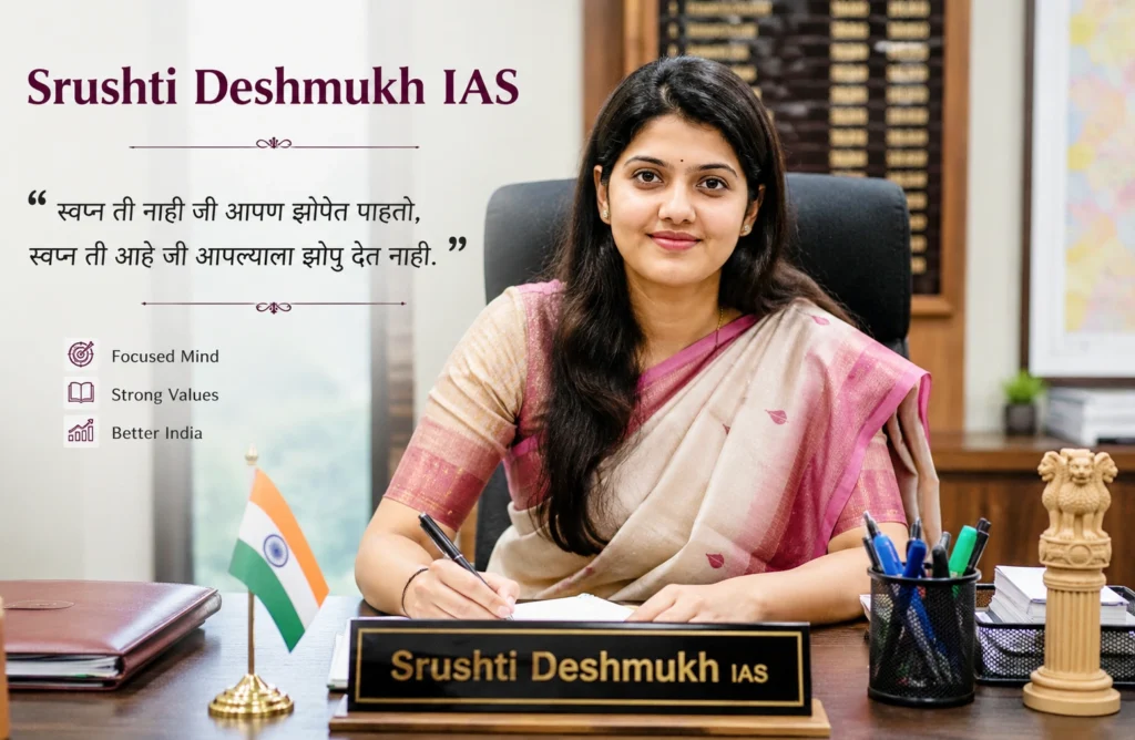 Srushti Deshmukh IAS: Age, Education, Family, Current Posting & Success Story