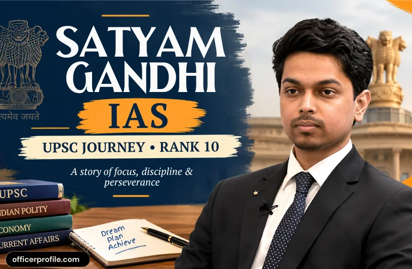 Satyam Gandhi IAS: AIR 10, Age, Education, Cadre, Current Posting & Success Story Satyam Gandhi IAS: AIR 10, Age, Education, Cadre, Current Posting & Success Story